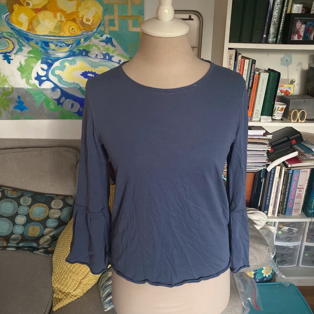 Abercrombie Blue Bell Sleeved Shirt S Cotton VGUC